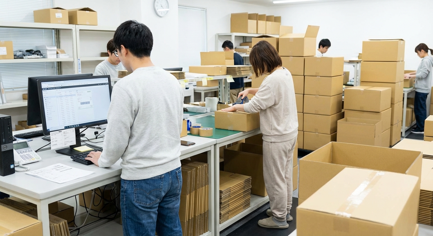 EC事業・梱包発送イメージ